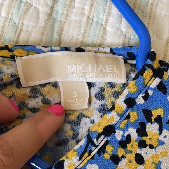 Perfect for spring! Michael Kors blue and yellow floral dress - Picture 7 of 8